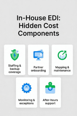 Hidden cost components of in-house EDI operations