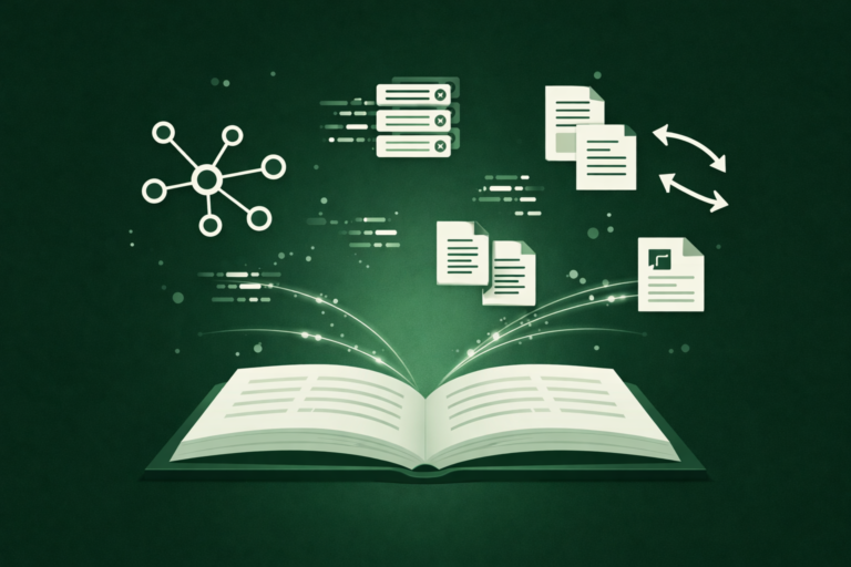 EDI and B2B integration glossary reference with terminology icons for standards, protocols, and trading partner connections