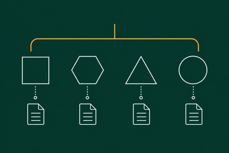 Flat illustration of four distinct system modules unified under one bracket, representing Infor's product family and EDI integration